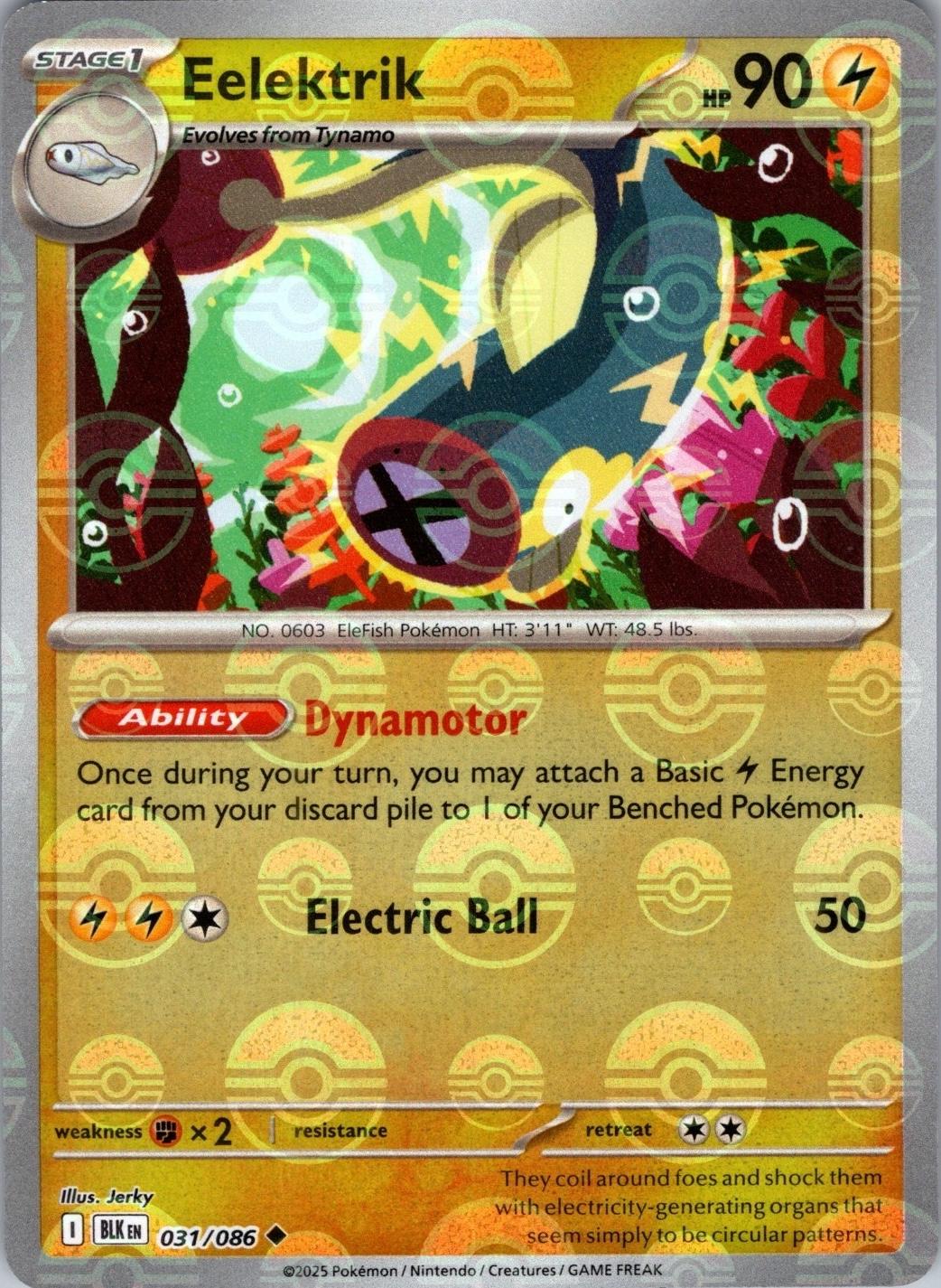 Black Bolt Eelektrik [Poke-Ball] Pokémon card